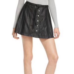 🦋Free people faux leather mini🦋